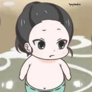 😕 540b9cac Anime, Bambino/a, Carino/a, Costume da bagno, Cartone animato, Chibi telegram sticker