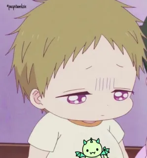 😞 9c854fb9 Anime, Bebè, Carino, Drago, Preoccupato telegram sticker