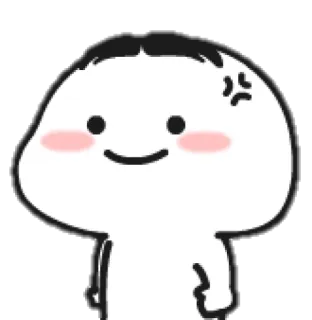 🍡 cfc468b2 การ์ตูน, โกรธ, น่ารัก, สติกเกอร์ telegram sticker