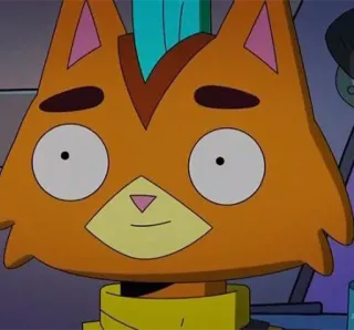 🙂 4b6c4a4f Avocato Final Space Avocato, Final Space, dibujos animados, gato, espacio, ciencia ficción whatsapp sticker