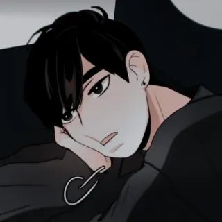 🩺 1f519383 Anime stijl, Personage, Tekening, Portret whatsapp sticker