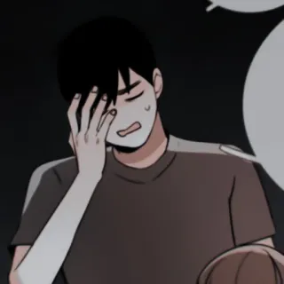 ✖️ 75f8a226 man, verdrietig, anime, cartoon, boos, persoon, emotioneel, huilen whatsapp sticker