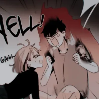 ✖️ bfa39d66 HELL!
GAHH~ Anime, Cartoon, Schreeuwen, Woede, Frustratie whatsapp sticker