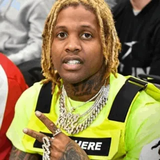 🔊 ed5c2f83 Lil Durk rapper, muzikant, Lil Durk, zanger, artiest whatsapp sticker