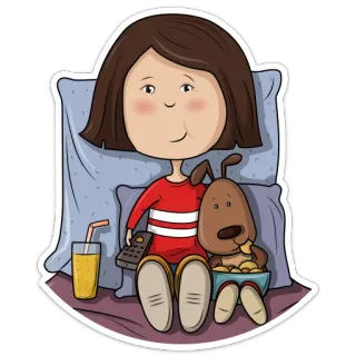 Лили и Ры @tatyana_skorina telegram stickers