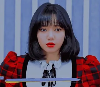 🍭 7b71f3da wanita, merah, potret, asia, gadis, kecantikan, muda whatsapp sticker