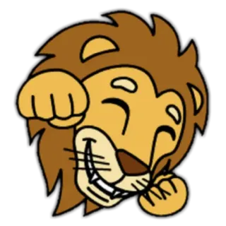 🦁 5236a438 singa, kartun, binatang, meme, maskot whatsapp sticker