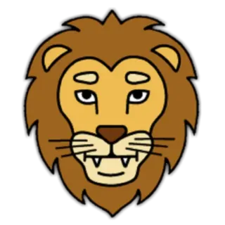 🦁 d295ff2b singa, binatang, mamalia, kebun binatang, safari, satwa liar whatsapp sticker