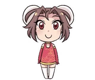 🎈 5ef1ebd2 Чиби, Аниме, Девушка, Мышь, Персонаж, Милый whatsapp sticker