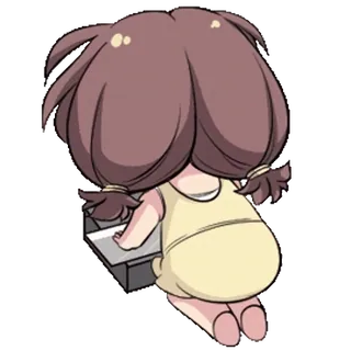 🎈 846a725f Аниме, Девушка, Милая, Персонаж whatsapp sticker