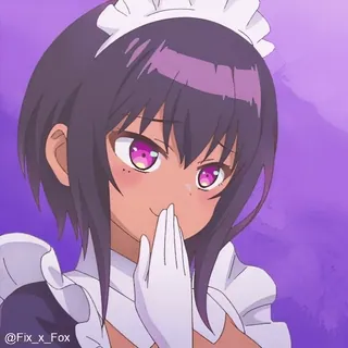 🫣 a89dda82 @fix_x_fox 애니메이션, 메이드, 카와이, 팬아트 telegram sticker
