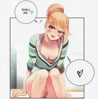 🍇 65b8cddb SHALL WE~ ♡ Anime, Manga, Trái tim, Cô gái, Hoạt hình telegram sticker