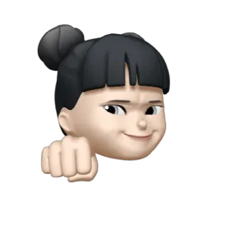 👧 51324d55 emoji, twarz, dziewczyna, cios, walka, zły telegram sticker