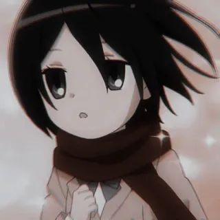 🀄 792d8596 Mikasa Ackerman Attack on Titan Anime, Chibi, Lindo, Dibujos animados, Mikasa, Ackerman telegram sticker