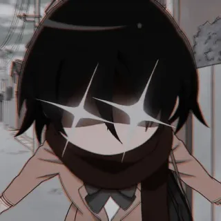 🀄 a53b5ffe Anime, Chica, Dibujo animado, Brillo, Lindo telegram sticker