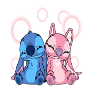 😌 9892a026 Stitch สติทช์, นางฟ้า, ลิโล่ แอนด์ สติทช์, ดิสนีย์, น่ารัก whatsapp sticker