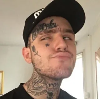 😏 76325e19 Lil Peep Lil Peep, rapper, musica, artista, tatuaggio telegram sticker