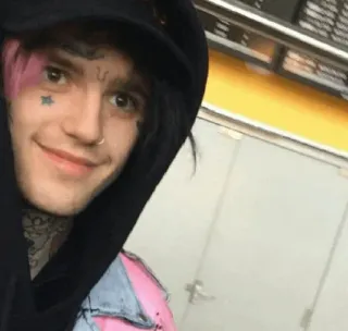 🙂 c8dc3f07 Lil Peep lil peep, rapper, musicista, emo rap, cantante, tatuaggio faccia telegram sticker