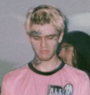 🤮 da57c341 Lil Peep Lil Peep, rapper, musica, emo, tatuaggio, ritratto telegram sticker