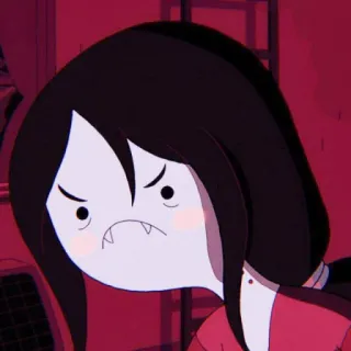 🤬 1652a7d4 Marceline Adventure Time Desenho animado, Vampiro, Bravo, Anime, Presas, Marceline, Hora de Aventura telegram sticker