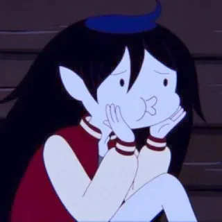 😗 8160de81 Marceline Adventure Time Marceline, Adventure Time, Desenho animado, Vampira, Triste, Cartoon Network telegram sticker