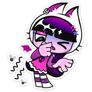 ⭐ 22fa9628 Monstre, Halloween, Mignon, Vampire, Dessin animé telegram sticker