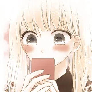 🦊 0d3bc2bf 动漫, 女孩, 可爱, 脸红, 漫画, 角色 whatsapp sticker