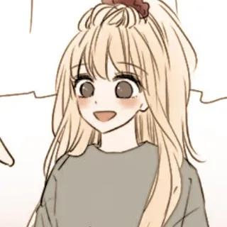 🦊 5a208f72 卡通, 可爱, 女孩, 动漫, 微笑, 肖像, 女性 whatsapp sticker