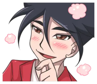 😊 b67f055b Anime, Kartun, Imut, Genit, Merona, Pria, Senang telegram sticker