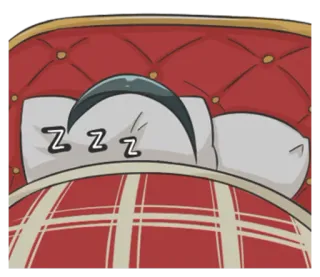 💋 63b9e733 ZZZZ Schlaf, zzz, müde, schlafen, Bett whatsapp sticker