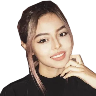 😄 9c1c2e9a woman, portrait, person, face, makeup, beauty telegram sticker