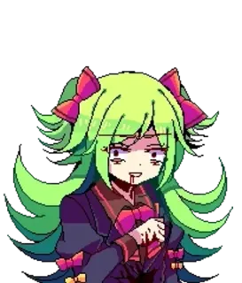 🧪 8b2595c7 Anime, Đẫm máu, Kinh dị, Pixel art, Rùng rợn, Đáng sợ telegram sticker