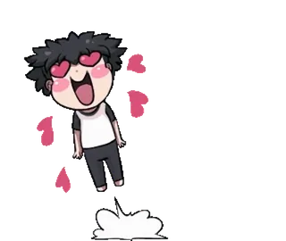 🎈 c2502a8c мультфильм, любовь, сердечки, эмоции, счастье whatsapp sticker