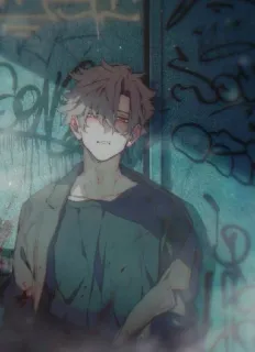 ✨ ed0073c6 Anime, Graffiti, Junge, Cartoon, Digitale Kunst whatsapp sticker