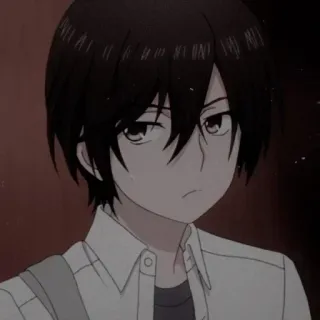 〰 f5761e41 Anime, Junge, Teenager, Charakter, Porträt whatsapp sticker