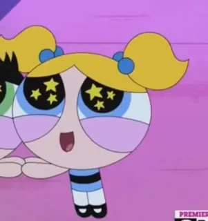 🤩 82e66cba Bubbles The Powerpuff Girls hoạt hình, bong bóng, The Powerpuff Girls, nhân vật, hoạt hình telegram sticker