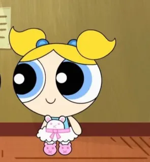 🌝 ddf72fd8 Bubbles Powerpuff Girls hoạt hình, animation, bong bóng, The Powerpuff Girls telegram sticker