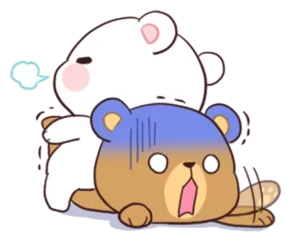 🐵 8641a1f5 ours, dessin animé, mignon, drôle, autocollant telegram sticker