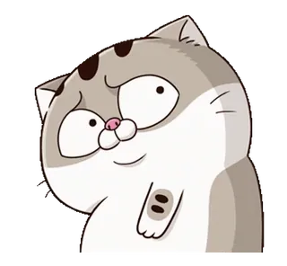 😝 10c185df кот, животное, мультик, стикер, милый, смешной telegram sticker