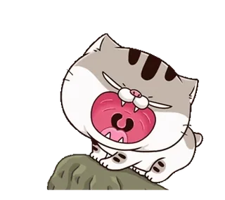 😒 24f4e83f кот, животное, мультфильм, милый, смешной, стикер telegram sticker