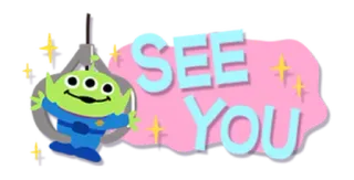 😃 c8facfc0 Alien Toy Story SEE YOU ทอย สตอรี่, เอเลี่ยน, ดิสนีย์, พิกซาร์, เจอกันใหม่, ลาก่อน, ตัวละคร telegram sticker