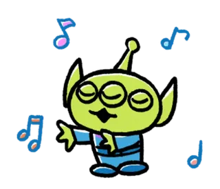 😭 58595cc6 Alien Toy Story 外星人, 玩具总动员, 迪士尼, 皮克斯, 卡通, 动画, 角色 telegram sticker