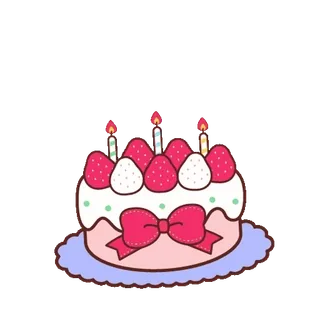 🍭 06236fab kue, makanan penutup, ulang tahun, perayaan, makanan telegram sticker