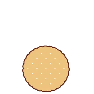 🍭 e874ea2e kraker, kue kering, bulat, makanan, biskuit telegram sticker