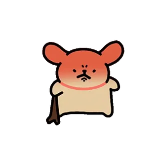 🦮 bea9273e wütend, Cartoon, Tier, Figur, Gehstock telegram sticker