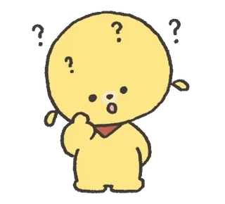 🐶 57077a42 denken, Frage, verwirrt, süß, Cartoon whatsapp sticker