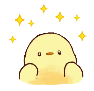 😃 d6eda6c4 귀여운, 귀엽다, 병아리, 노란색, 반짝이는, 애니메이션, 만화 telegram sticker