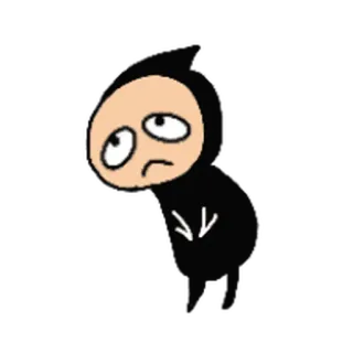 😁 c7c9a419 triste, figura, disegno, personaggio telegram sticker