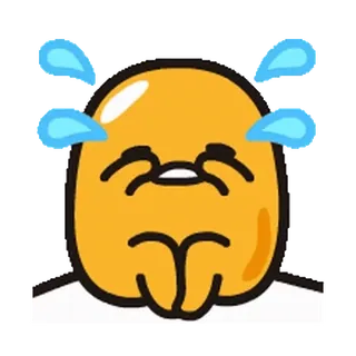 😍 22887a7d chorando, triste, emoji, lágrimas, amarelo telegram sticker