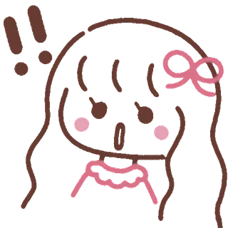 ⭐ eb257094 desenho animado, menina, desenho, exclamação, rosa, marrom telegram sticker